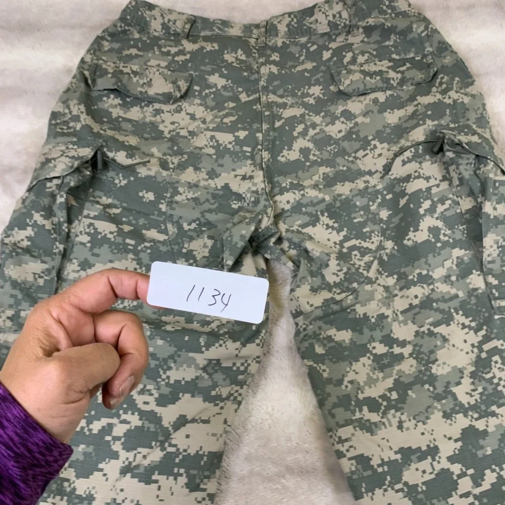 US‎ Army ACU Digital Camo Combat Pants Military Ripstop Cargo Trousers Tacti